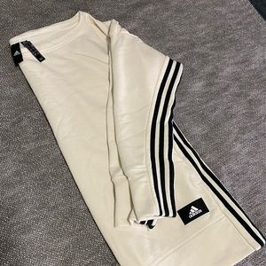 Adidas crew neck tunic sweater, cream color, small